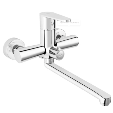 BATERIE PERETE CADĂ-DUȘ FERRO ALGEO CU PIPĂ PIVOTANTĂ 22.2 CM, BAG3A [2]