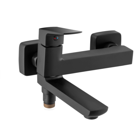 BATERIE PERETE CADĂ-DUȘ FERRO VITTO VERDELINE NEGRU MAT BVI1RVLBL [2]