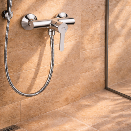 BATERIE PERETE DUȘ FERRO SAVIO BSV7, MONOCOMANDĂ, CROM [0]