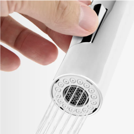 BATERIE BUCĂTĂRIE FERRO ZUMBA SLIM BZA43P | PIPĂ FLEXIBILĂ BEJ [3]