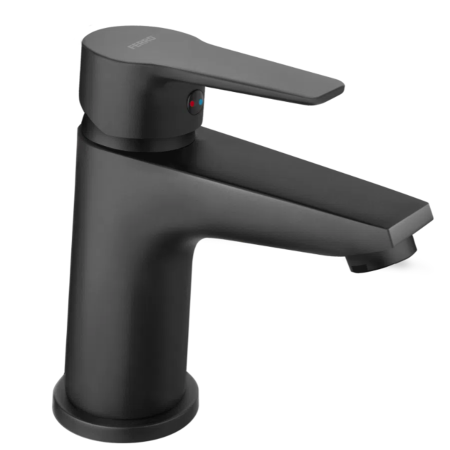 Baterie lavoar - BATERIE STATIVĂ LAVOAR FERRO RITTO BLACK BTR2BL, MONOCOMANDĂ, CU VENTIL INCLUS, NEGRU MAT