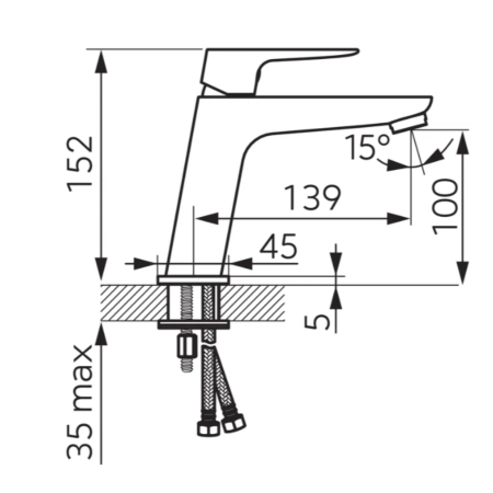 BATERIE STATIVĂ LAVOAR FERRO VITTO BLACK VERDELINE BVI2VLBL, NEGRU MAT [1]