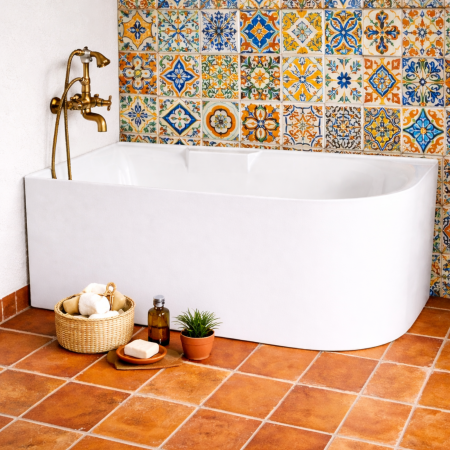 Cadă freestanding - CADĂ ACRILICĂ DE COLȚ 04 (STÂNGA) – 1700X850X610 MM