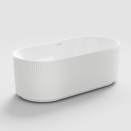 Cadă freestanding - CADĂ FREESTANDING 06 ALBA, 170x76x58 CM, MODEL RIFLAJ