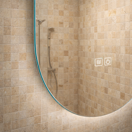 OGLINDA LED VICTORIA 50X100 CM, DEZABURIRE, TOUCH, 3 CULORI, INTENSITATE REGLABILA [2]
