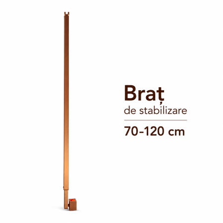 PARAVAN DUȘ WALK-IN 120x200 CM, STICLĂ SECURIZATĂ 8 MM TRANSPARENTĂ, BRONZ PERIAT [2]