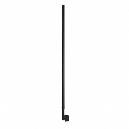 PARAVAN DUȘ WALK-IN 120x200 CM, STICLĂ SECURIZATĂ 8 MM TRANSPARENTĂ, NEGRU MAT [2]