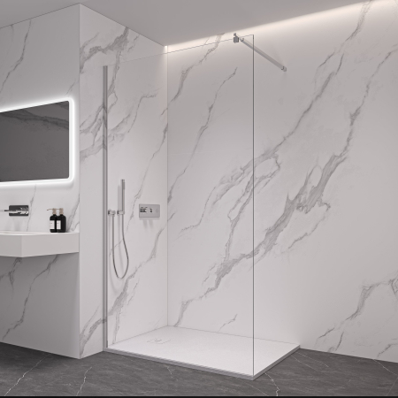 Obiecte sanitare - PARAVAN DUS WALK-IN STICLA TRANSPARENTA 8MM 90*200CM