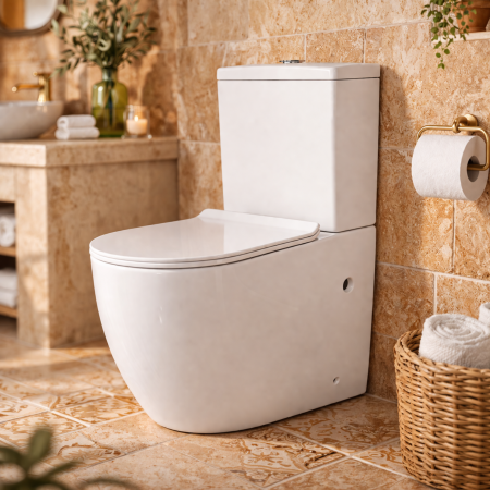 Obiecte sanitare - SET VAS WC COMPACT 2062, EVACUARE ORIZONTALA, CAPAC SOFTCLOSE INCLUS
