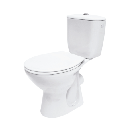 Vase WC - SET VAS WC COMPACT CERSANIT PRESIDENT P010, EVACUARE ORIZONTALĂ, REZERVOR 3/6L