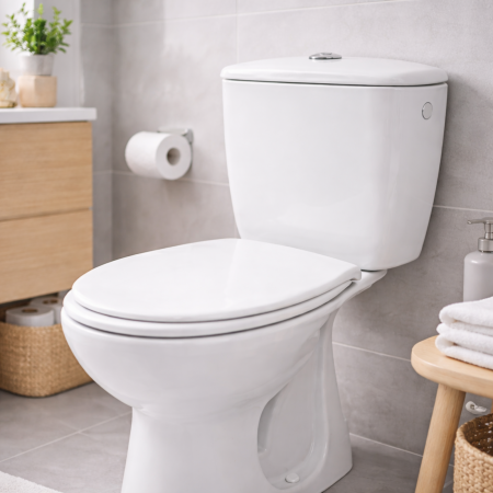 SET VAS WC COMPACT CERSANIT PRESIDENT P020, EVACUARE VERTICALĂ, REZERVOR 3/6L [2]