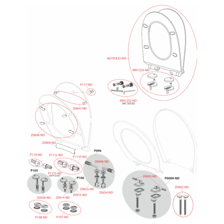 VAS WC SUSPENDAT ALCADRAIN SOLID, RIMLESS, CAPAC SLIM SOFTCLOSE [4]