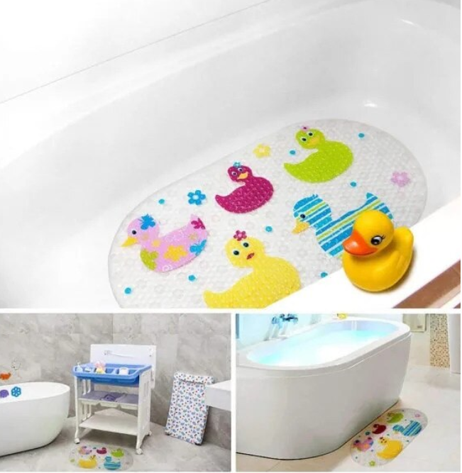 Covoras de cada pentru copii cu suprafata antialunecare – Multicolor, 69x39 cm, PVC Rezistent, model Rate [1]