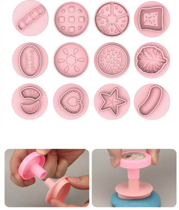 Kit pentru modelarea plastilinei - Atelier de paste - Set din 29 piese si 12 culori de plastilina [3]