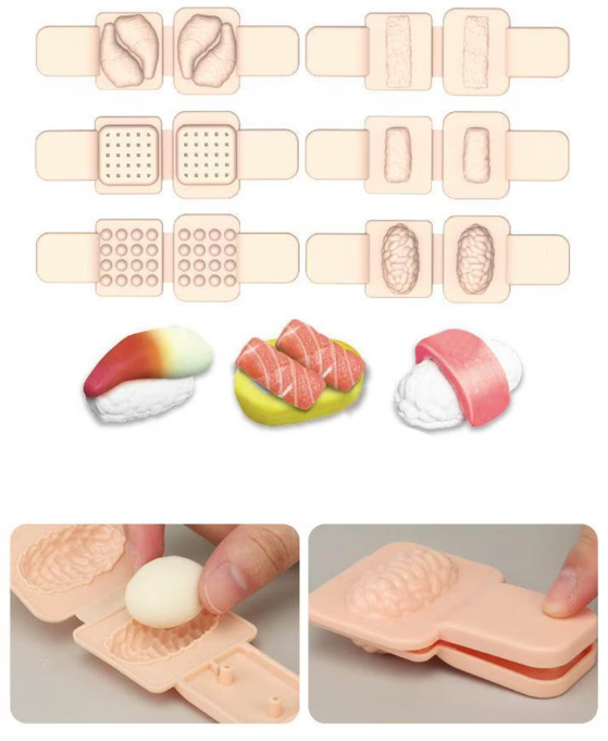 Kit pentru modelarea plastilinei - Atelier de paste - Set din 29 piese si 12 culori de plastilina [2]