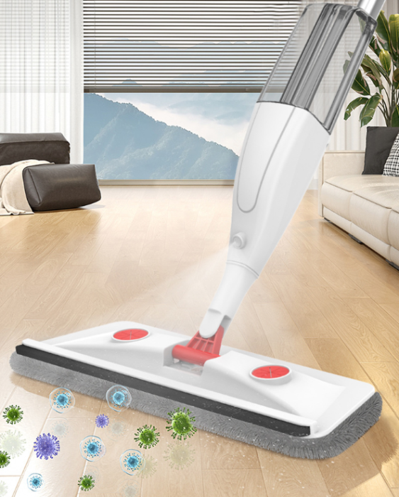 Mop cu pulverizator, plastic, lungime 128 cm, laveta cu prindere velcro [2]