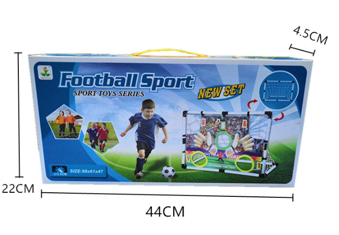 Poarta de fotbal cu covor de antrenament pentru acuratetea loviturilor, 61 x 88 cm, pentru joaca si antrenament [5]