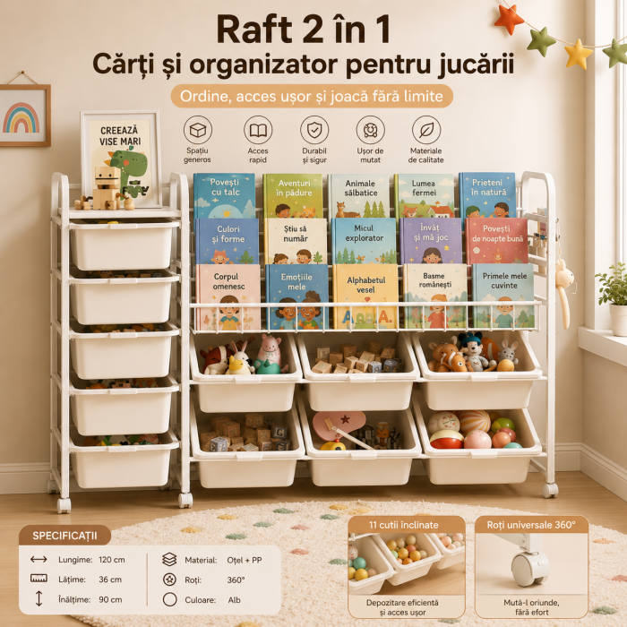 Raft pentru carti si Organizator de jucarii [2]
