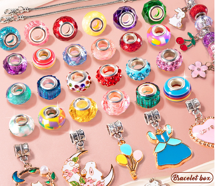 Set de bijuterii personalizabile, DIY, "Shiny Girl" – Inspira creativitatea si bucuria pentru micile artiste [4]