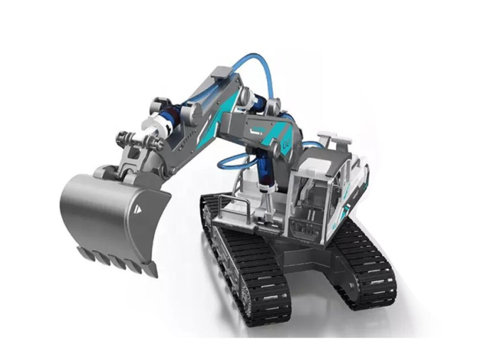 Set de Constructie - Excavator Modular 6-in-1 - cu senile - format din 223 piese de asamblat vehicule [5]