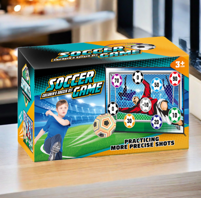 Set Fotbal Portabil pentru Copii – Minge cu Scai, Plansa din Material textil, 100 x 150 cm [5]