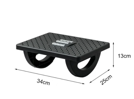 Suport pentru picioare de birou – Relaxare & Masaj, ajustabil, negru, 34x25 cm [2]