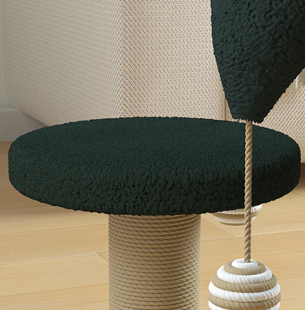 Ansamblu de joaca si zgariat pentru pisici, lemn si plus [1]