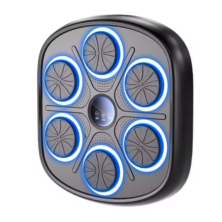 Jucarii - Aparat lovituri Box, conexiune Bluetooth, Difuzor, boxing machine cu montare usoara pe perete