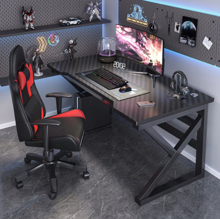 Mobilier casa - Birou Gaming Premium 120×70 cm – Negru Mat/Carbon