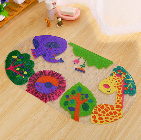 Covoras de cada pentru copii cu suprafata antialunecare – Multicolor, 69x39 cm, PVC Rezistent, model Girafa [3]