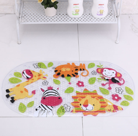 Covoras de cada pentru copii cu suprafata antialunecare – Multicolor, 69x39 cm, PVC Rezistent, model Leut [1]