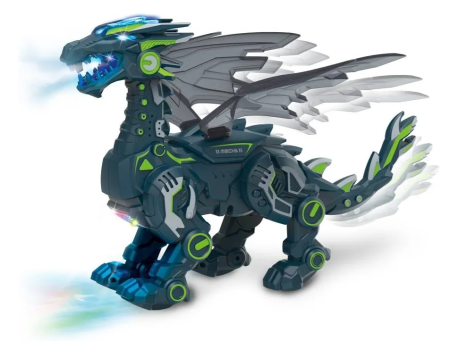 Dinozaur Interactiv Premium – Electric, cu Aburi, Sunete, Lumini si Miscari, 42x26x27 cm [1]