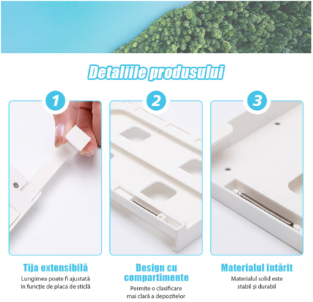 Dispenser de frigider pentru doze – raft reglabil, organizator pentru doze [2]