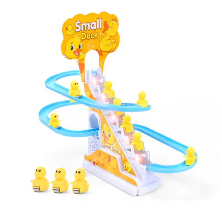 Jucarii - Jucarie cu 3 ratuste, scari rulante si tobogan , lumini si sunete interactive, 3+ ani