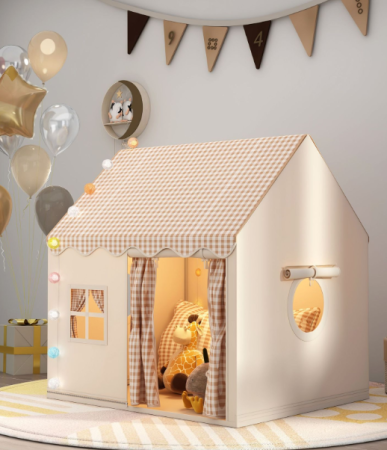 Casuta/Cort de joaca pentru copii, Design pliabil, interior/exterior, 120x105x128 cm [1]