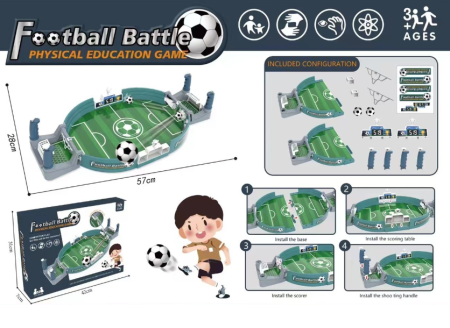 Mini fotbal de masa, foosball, 2 mingi, Potrivit pentru 2 copii/adulti, stadion [1]