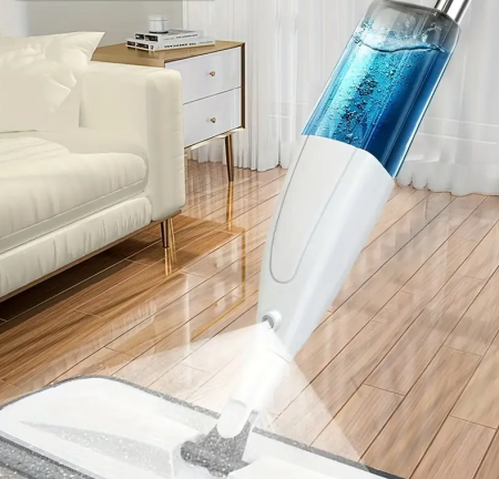 Mop cu pulverizator, plastic, lungime 128 cm, laveta cu prindere velcro [2]