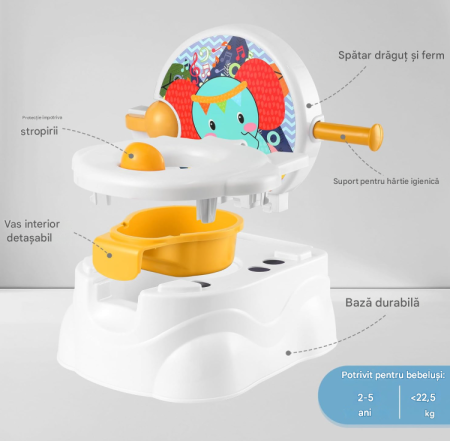 Olita muzicala cu suport de hartie, leutul fericit, culoare Albastru [2]