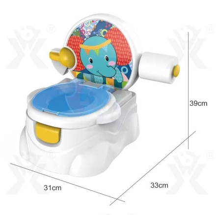 Jucarii - Olita muzicala cu suport de hartie, leutul fericit, culoare Albastru