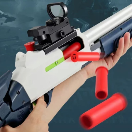 Pusca de jucarie Tip Shotgun – 20 Gloante din spuma moale, Safe & Fun, 75 cm [1]