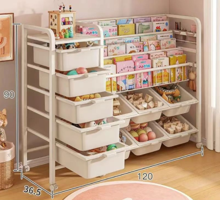 Mobilier copil - Raft pentru carti si Organizator de jucarii