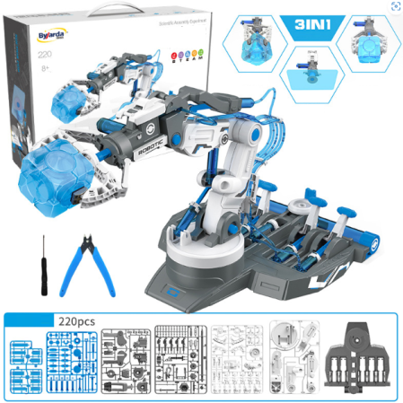 Set constructie mana robotica, brat hidraulic 220 piese, 7 ani+ [4]