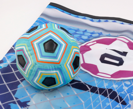 Set Fotbal Portabil pentru Copii – Minge cu Scai, Plansa din Material textil, 100 x 150 cm [1]