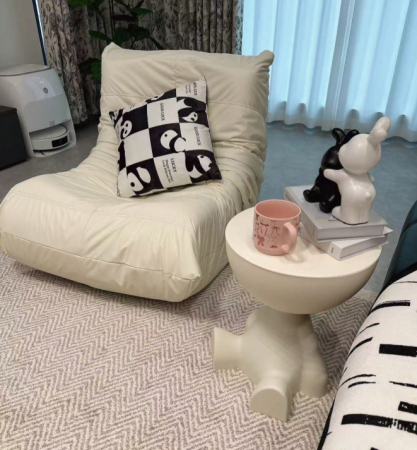 Taburet / Masuta / Statueta pentru marginea canapelei – masuta moderna, ornament decorativ pentru casa 41x37 - ursulet crem [2]