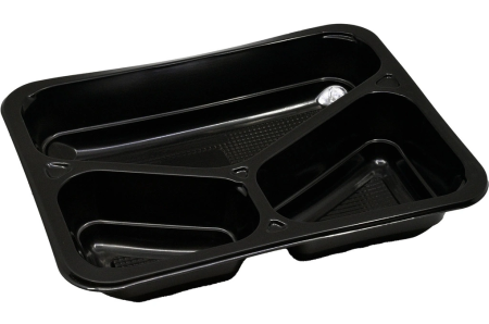 Caserole - CASEROLA TERMOSUDABILA NEAGRA 3 COMP H40B (296) 50 BUC/SET