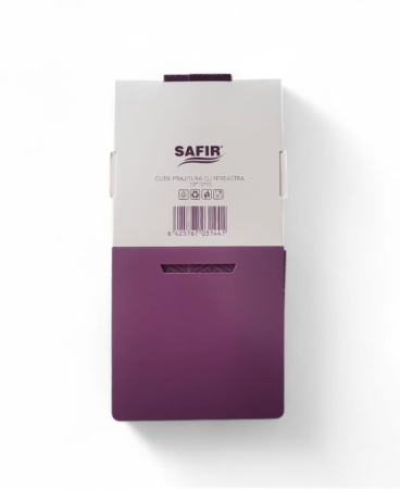 Cutii prajituri cu fereastra 10x10x10 cm mov – set 25 buc [2]