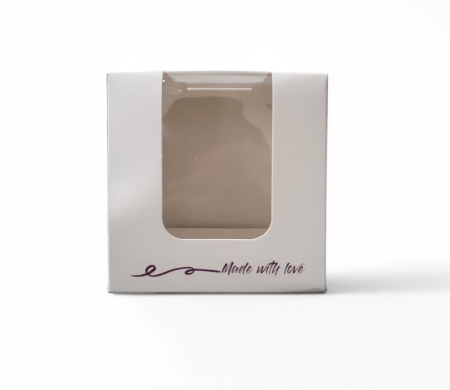 Cutii prajituri cu fereastra 10x10x10 cm mov – set 25 buc [1]