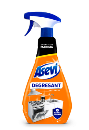 TOATE PRODUSELE - Degresant Aragaz Asevi 750ml – Soluție Puternică pentru Îndepărtarea Grăsimii Arse