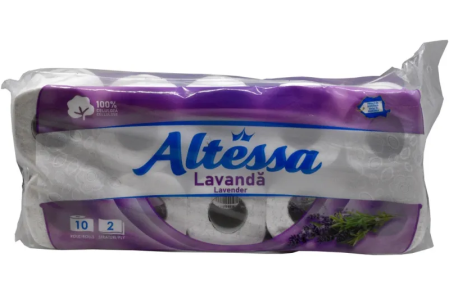 TOATE PRODUSELE - Hârtie igienică Altessa Lavanda 2 straturi 10 role / set
