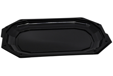 TOATE PRODUSELE - PLATOU NEGRU OVAL 45 CM (164) 10 BUC/SET